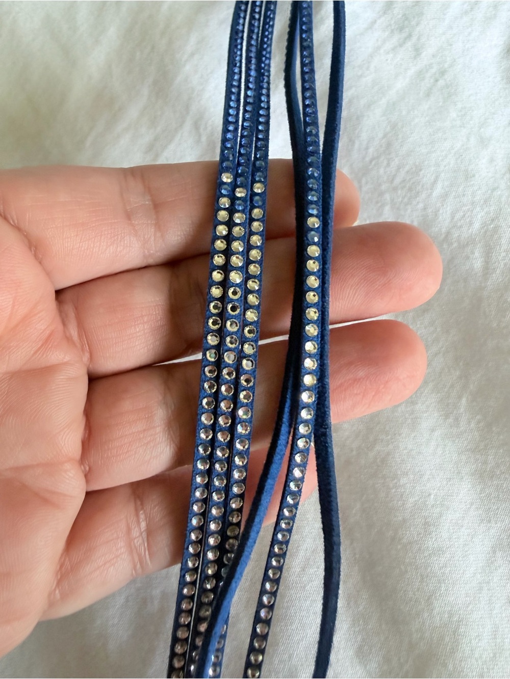 Swarovski Blue Crystal Wrap Bracelet - Picture 8 of 11
